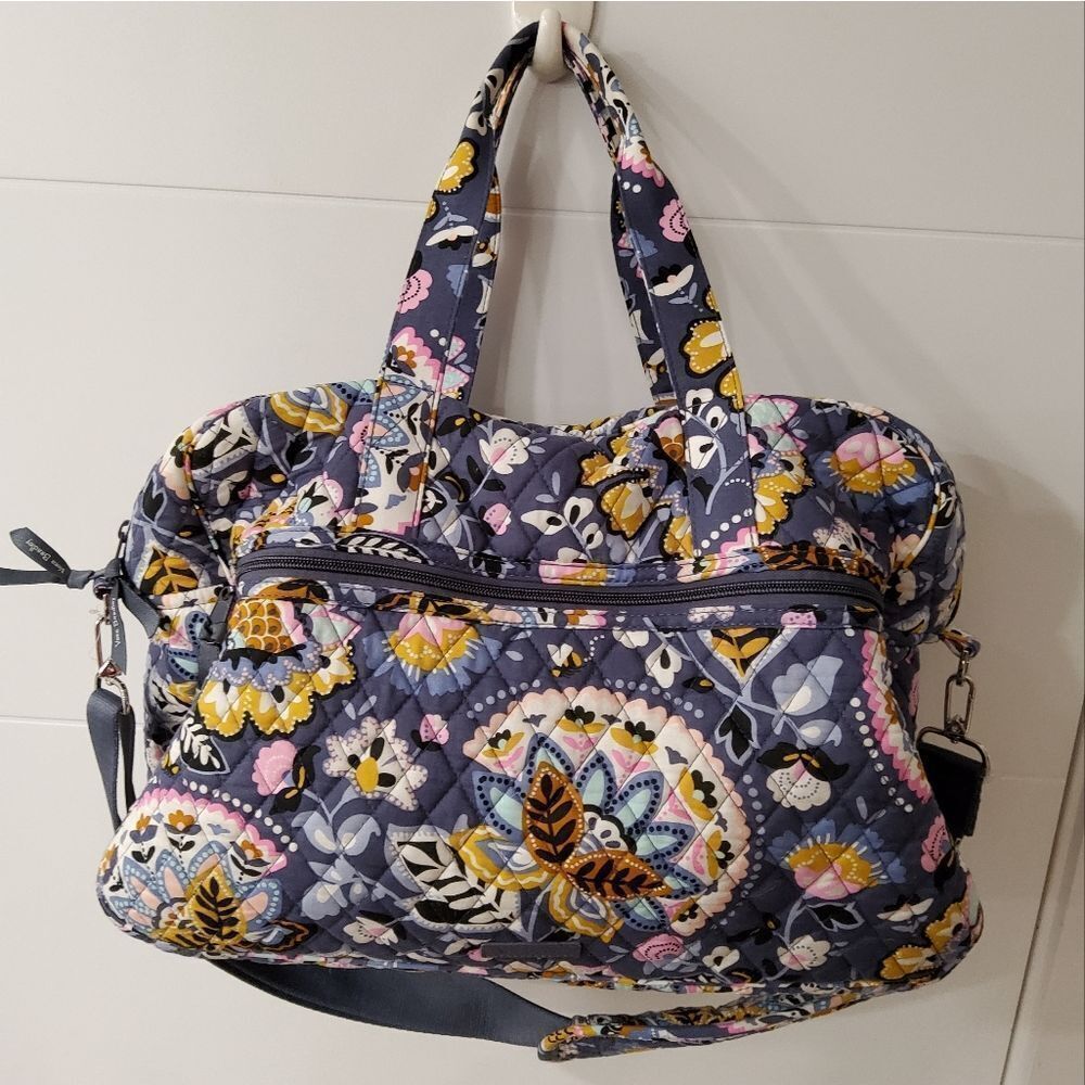 Vera Bradley Quilted Floral Print Travel Bag